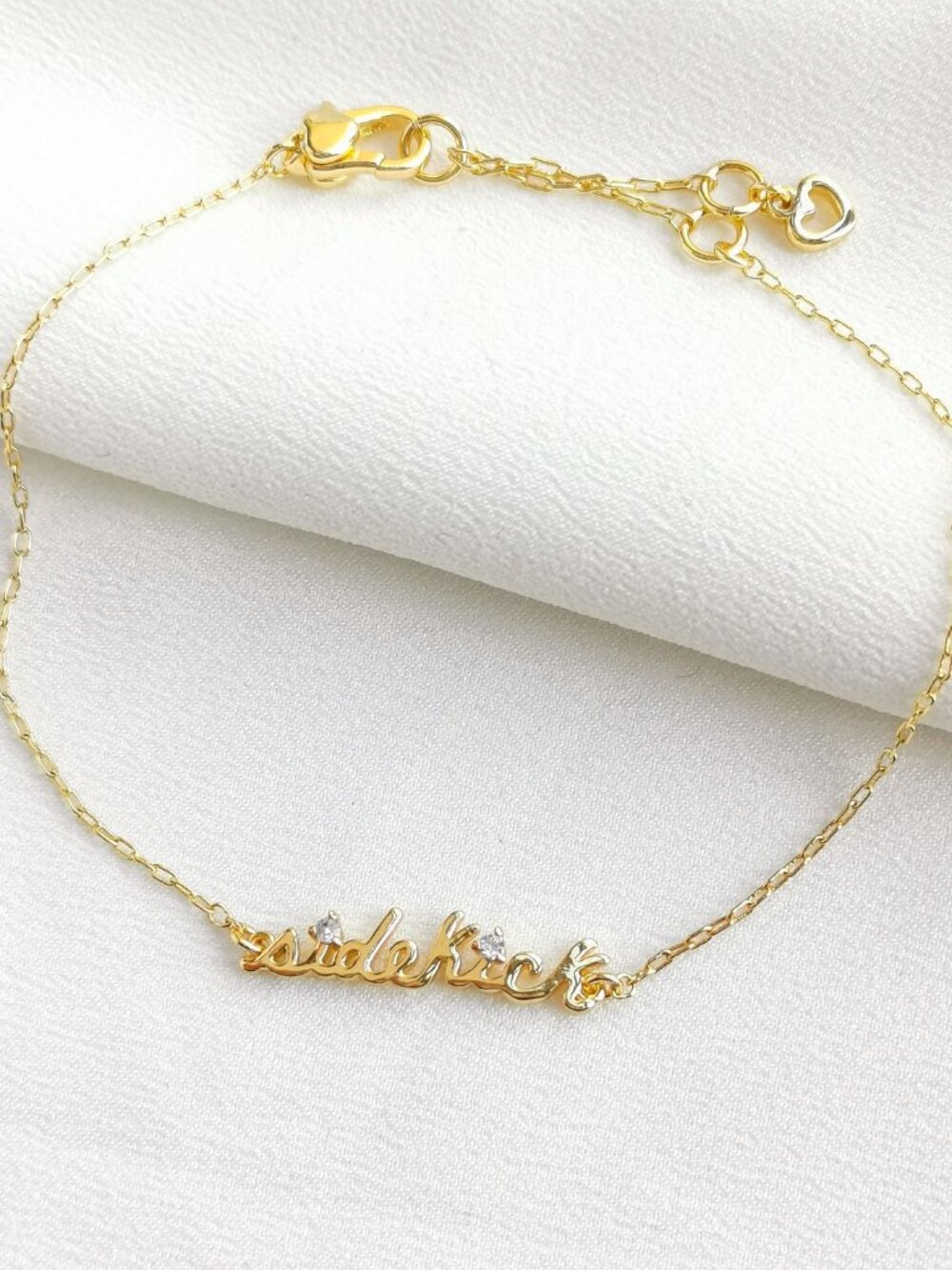 Kate Spade Say Yes Sidekick Gold Bracelet | NEW